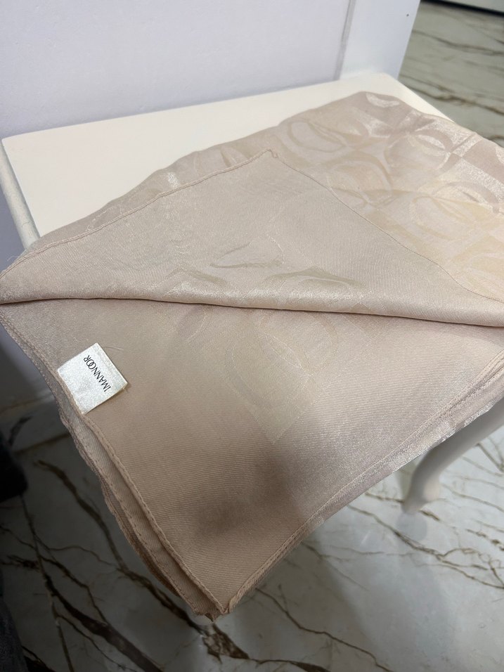 IMANNOOR Bej Kadın Şal - Görsel 4