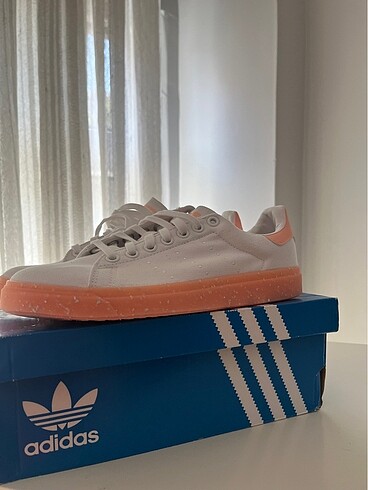 Adidas Stan Smith Beyaz Keten Ayakkabı
