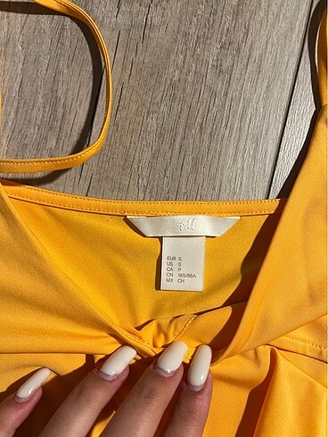 H&M Hm Sarı Crop Bluz