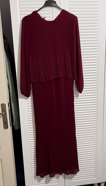 Bordo elbise