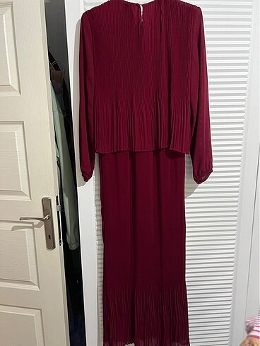 42 Beden Bordo elbise