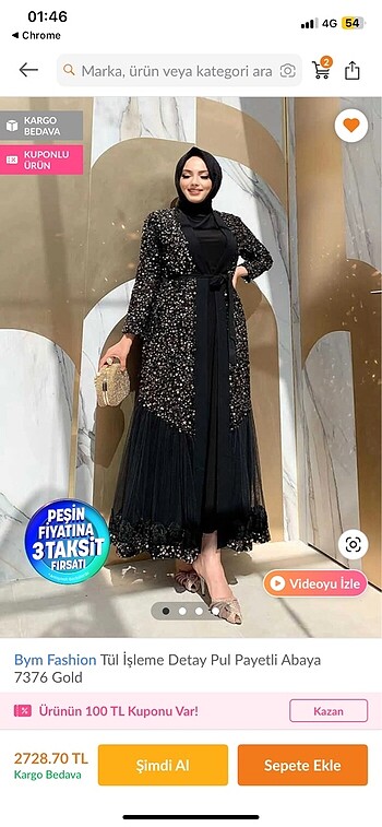 Sorunsuz kuşaklı abaya
