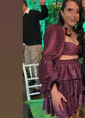 s Beden Sagaza Mini Elbise (After, doğum günü, özel gün için uygun)