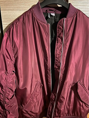 Bordo Bomber Ceket