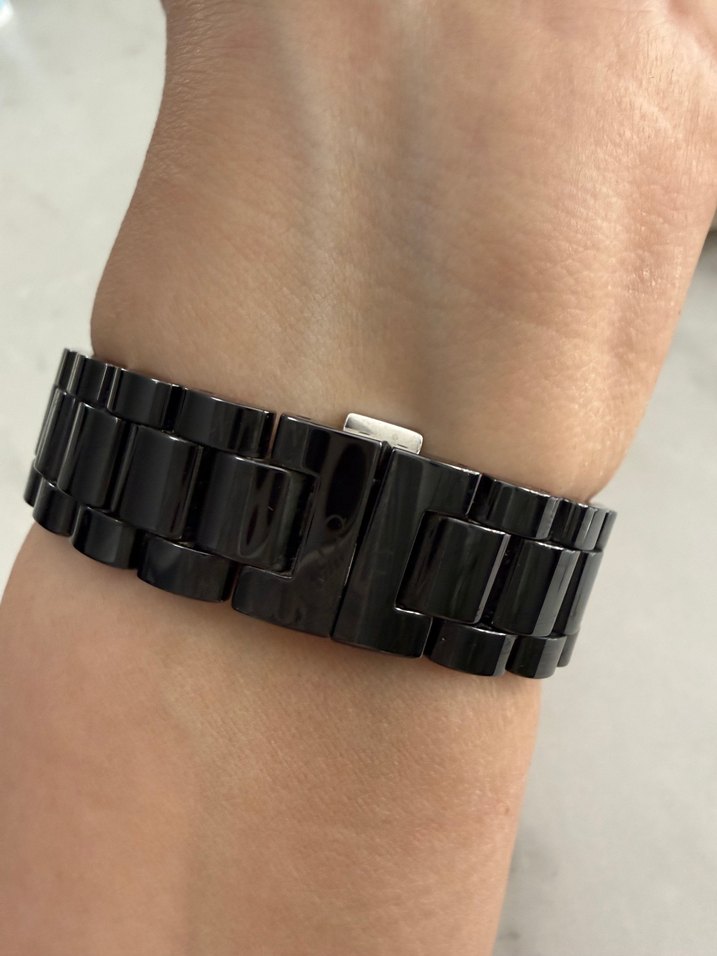 GC pırlanta taşlı seramik kordonlu Saat 17-19 cm bilekler için — görsel 3/5
