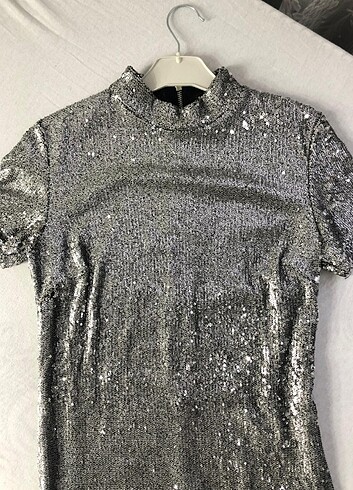 Zara payetli elbise
