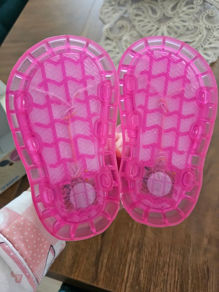 Vicco Papatya Desenli Kız Çocuk Pembe Sandalet - Görsel 3