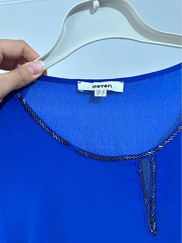 38 Beden Saks mavisi bluz