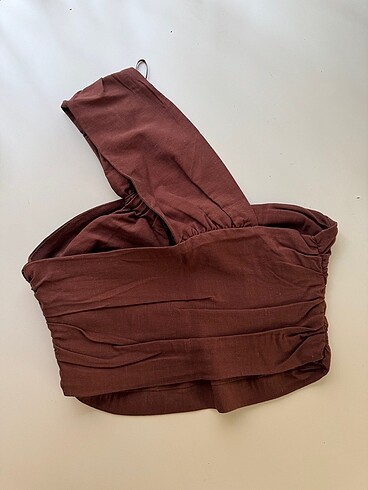 m Beden kahverengi Renk Dilvin crop top