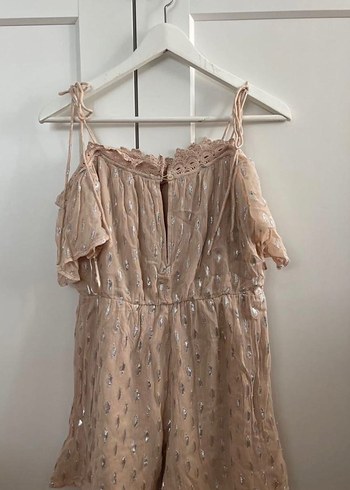 Krem Renkli Bohem Mini Tulum - Görsel 2