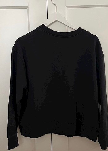 Zara Siyah Baskılı Kadın Sweatshirt - Görsel 2