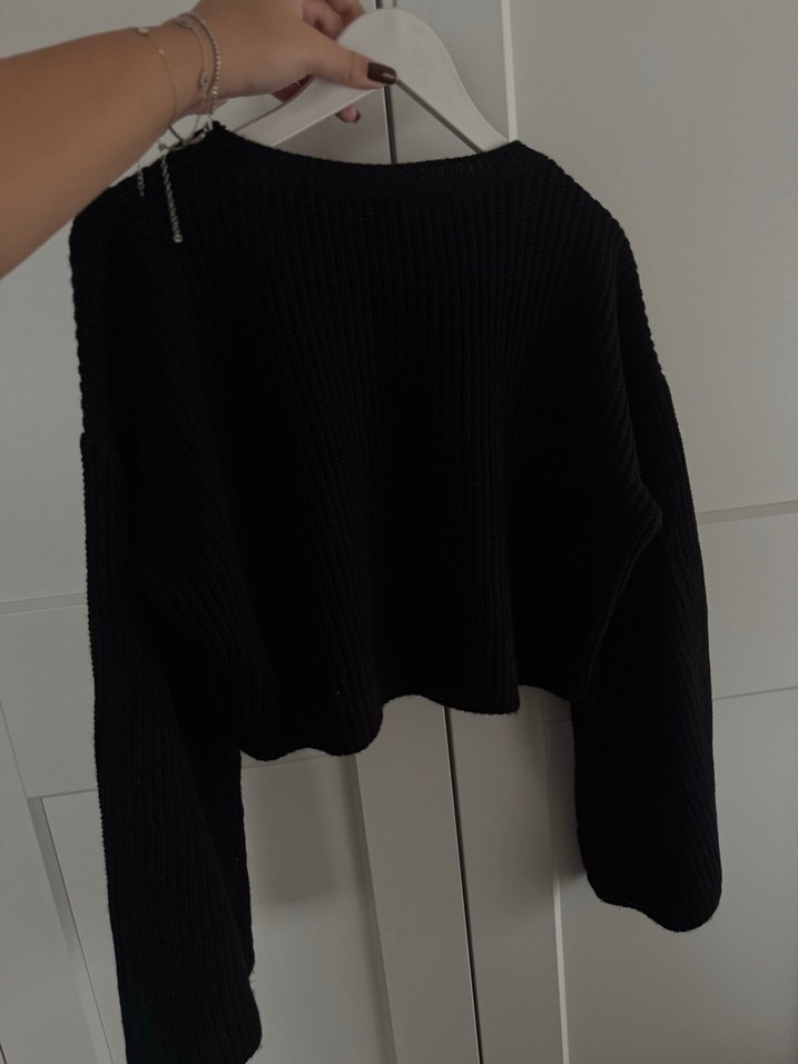 Trendyolmilla Siyah Kazak - Görsel 2