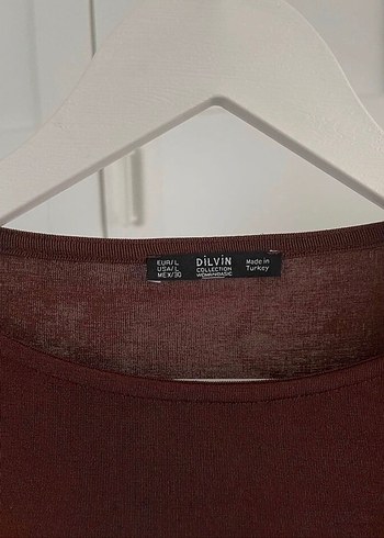 Dilvin Kahverengi Uzun Kollu Elbise - Görsel 2