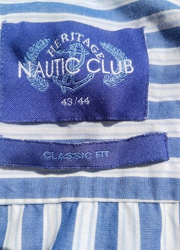 Nautica Nautıc Club 43/44 classic fit kısa kollu