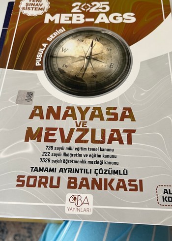 Meb ags 2025 anayasa ve mevzuat çözümlü soru bankası