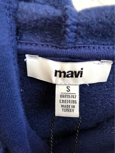 s Beden Mavi Sweashirt Oversize