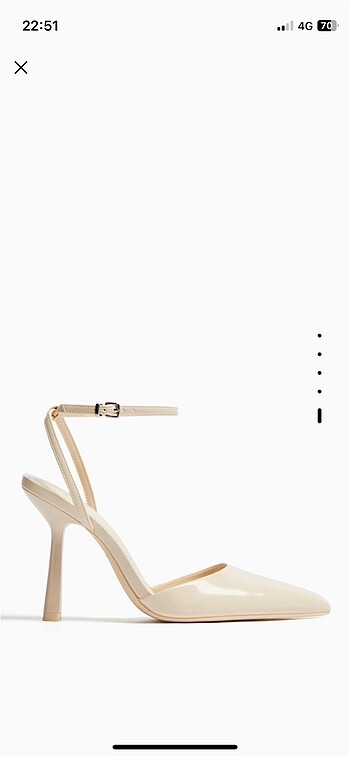 BERSHKA BANTLI TOPUKLU AYAKKABI