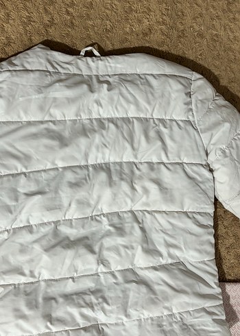 Beyaz Lumberjack Mont - Görsel 8