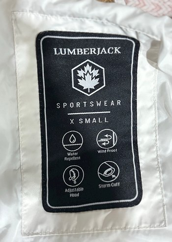 Beyaz Lumberjack Mont - Görsel 6