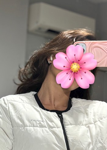 Beyaz Lumberjack Mont - Görsel 2