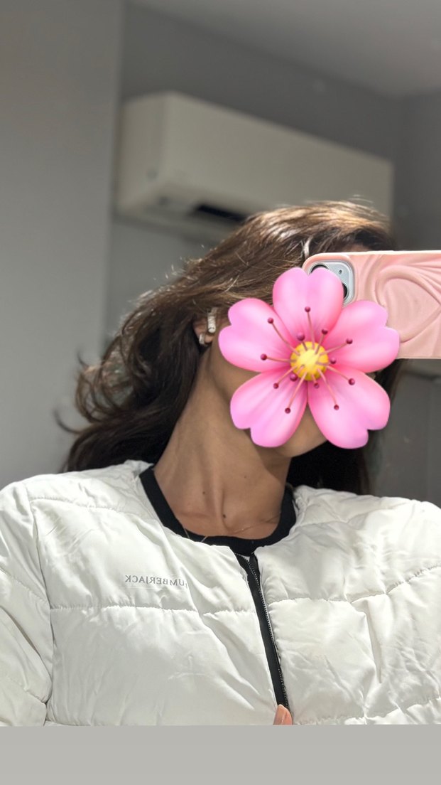 Beyaz Lumberjack Mont - Görsel 2