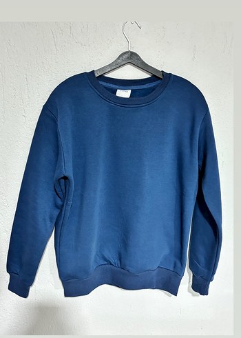 Oversize LACİVERT Minimalist Sweatshirt - Görsel 5