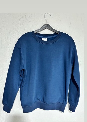 Lacivert Oversize Sweatshirt - Görsel 5