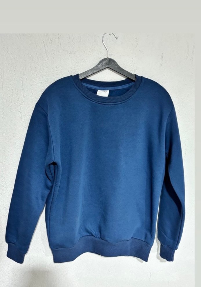 Lacivert Oversize Sweatshirt - Görsel 5