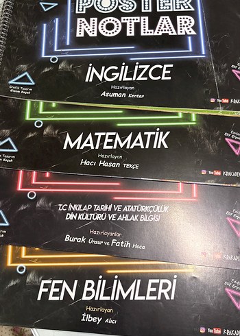 LGS Poster Notlar Seti - Fen, Matematik, İngilizce - Görsel 7