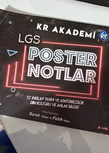 LGS Poster Notlar Seti - Fen, Matematik, İngilizce - Görsel 3