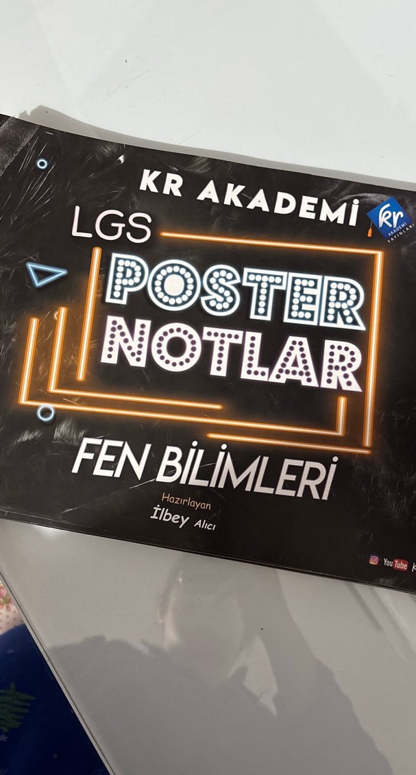 LGS Poster Notlar Seti - Fen, Matematik, İngilizce - Görsel 2