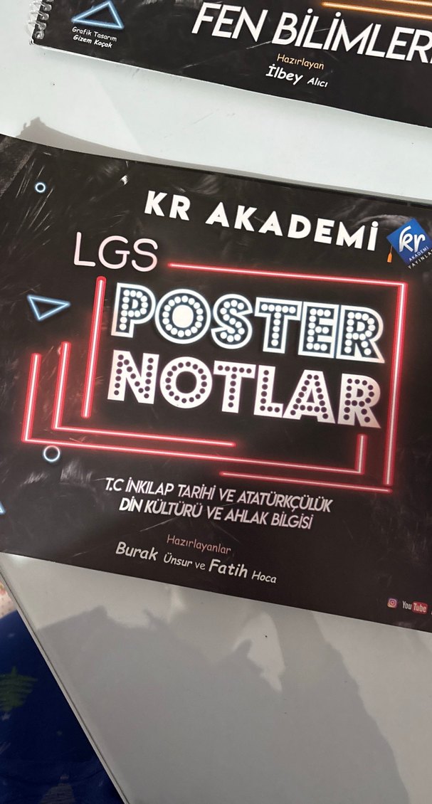 LGS Poster Notlar Seti - Fen, Matematik, İngilizce - Görsel 3
