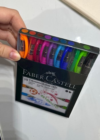 Faber-Castell 10 Renk Tükenmez Kalem Seti - Görsel 3