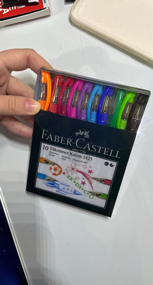 Faber-Castell 10 Renk Tükenmez Kalem Seti - Görsel 5