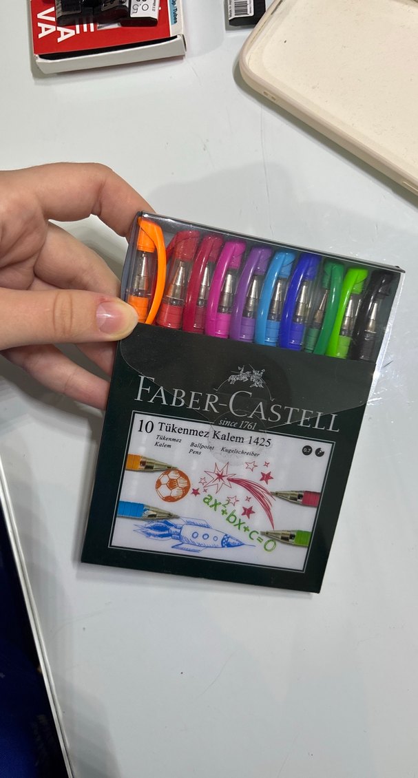 Faber-Castell 10 Renk Tükenmez Kalem Seti - Görsel 4