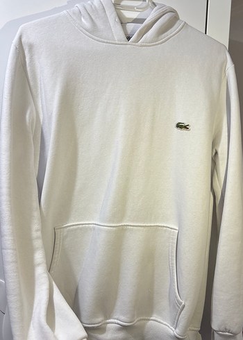 Erkek-Kadın(Unisex) Beyaz Kapüşonlu Sweatshirt - Görsel 4