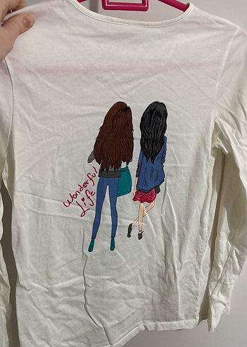 Lc Waikiki kız çocuk uzun kollu tişört - Görsel 5