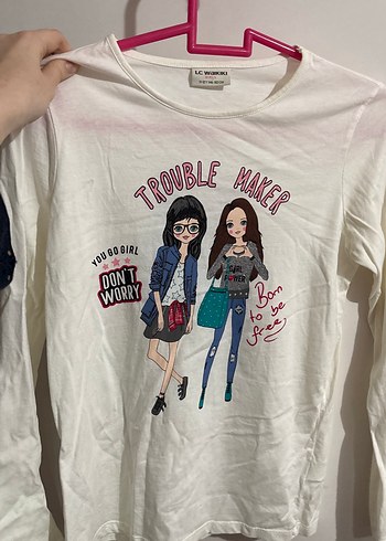 Lc Waikiki kız çocuk uzun kollu tişört - Görsel 4