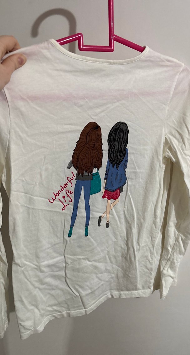 Lc Waikiki kız çocuk uzun kollu tişört - Görsel 5