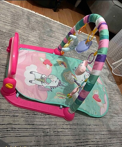 Babycim Piyanolu Unicorn Oyun Halısı