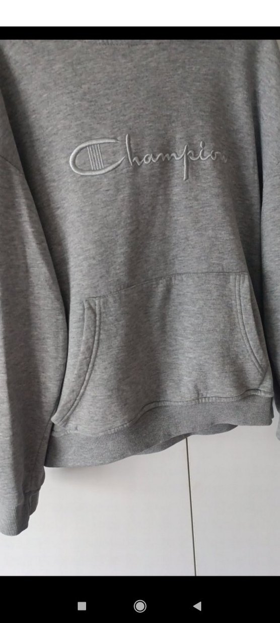 Champion Gri Kapüşonlu Kadın Sweatshirt - Görsel 4