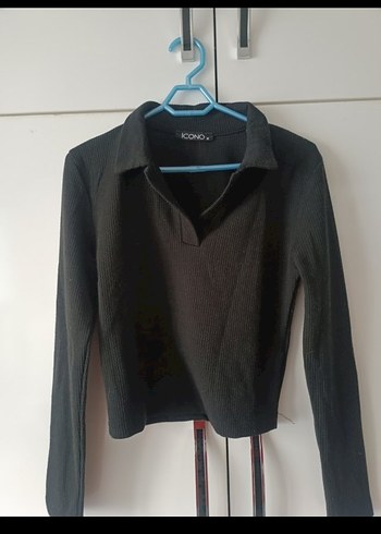 Kemerli Siyah Kadın Bluz - Görsel 2