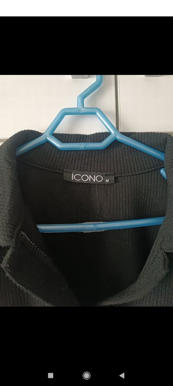 Kemerli Siyah Kadın Bluz - Görsel 4