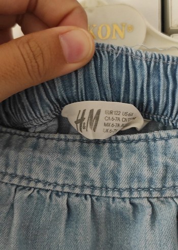 Kız Çocuk Mavi Fırfırlı Denim Etek - Görsel 4