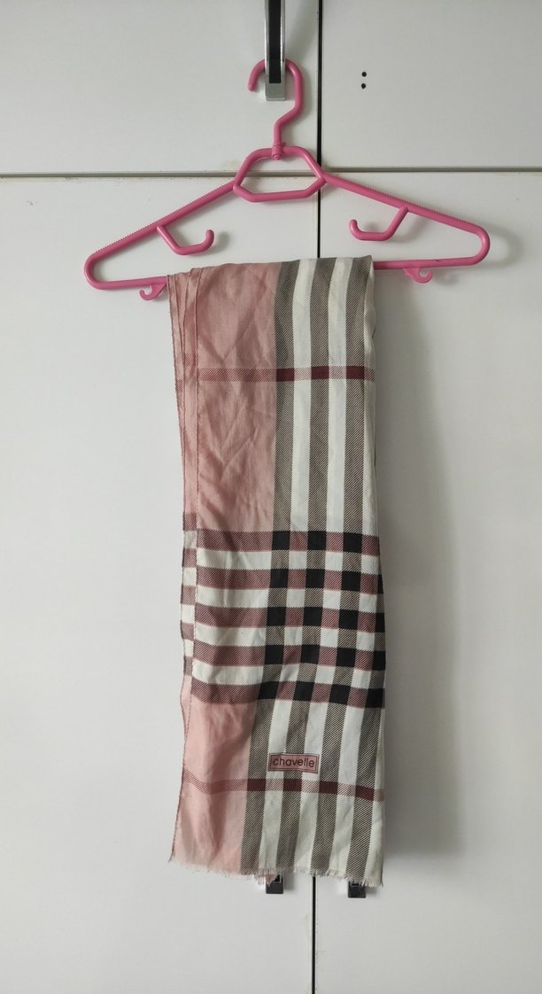 Drapeli Pembe Kadın Şal - Görsel 2