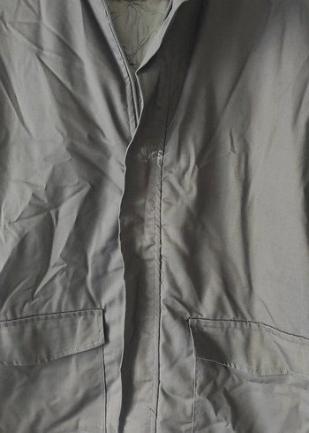 Gri Erkek Keten Ceket, Regular Fit, Midi Boy - Görsel 4