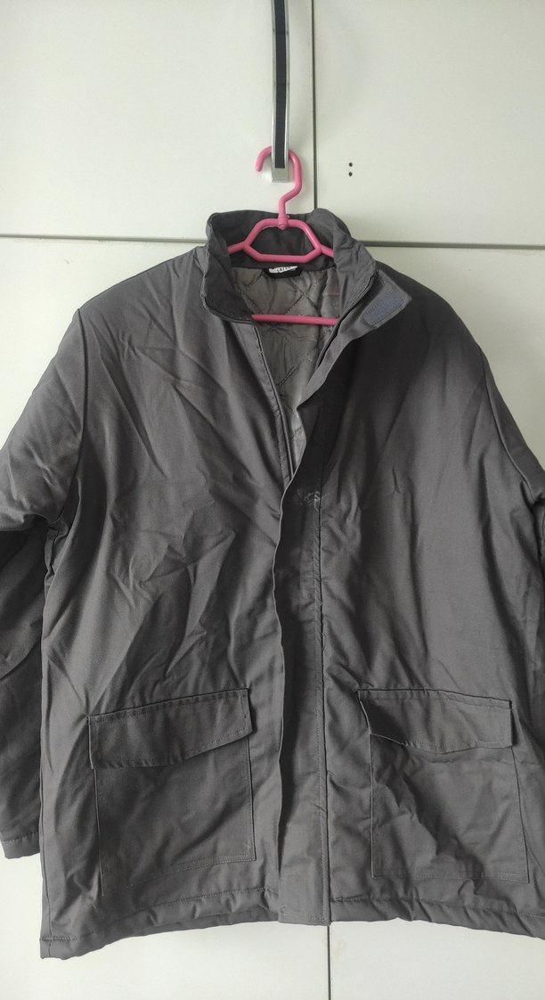 Gri Erkek Keten Ceket, Regular Fit, Midi Boy - Görsel 3