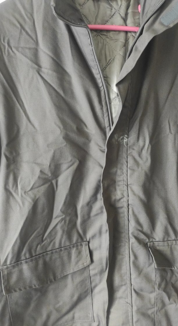 Gri Erkek Keten Ceket, Regular Fit, Midi Boy - Görsel 5