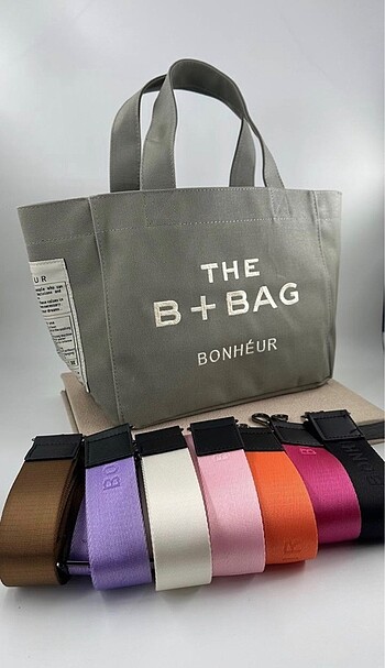 Beden çeşitli Renk The B+ Bonheur Canvas Tote Bag