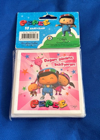 Pepee Doğum Günü Kartları ve Zarflar